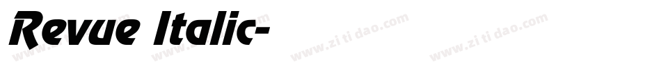 Revue Italic字体转换